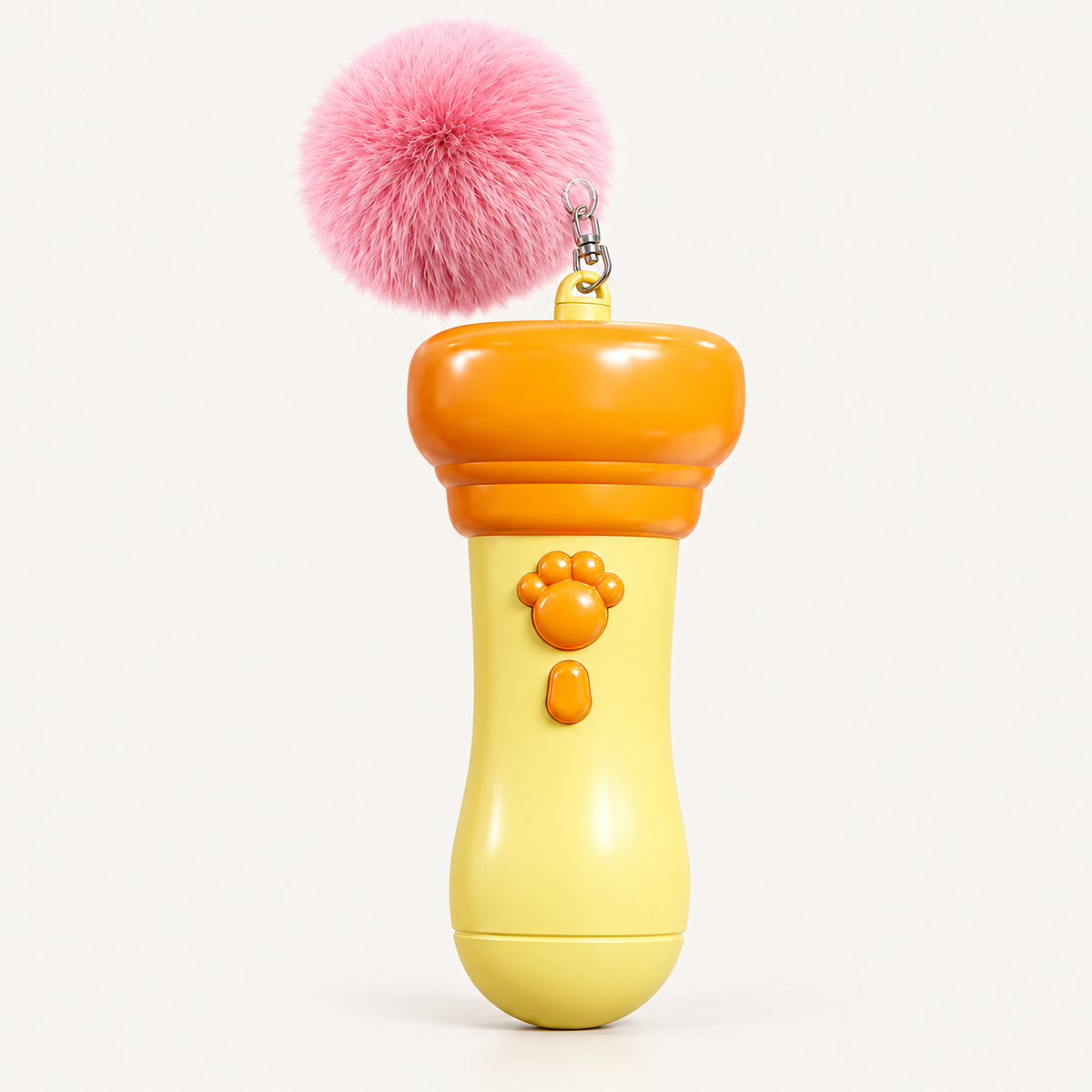 Electric Cat Fishing Toy with Launching Pom-Pom