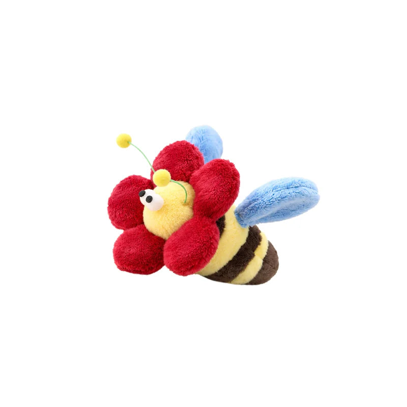 Electric Flapping Bee Cat Toy with Sound and Catnip