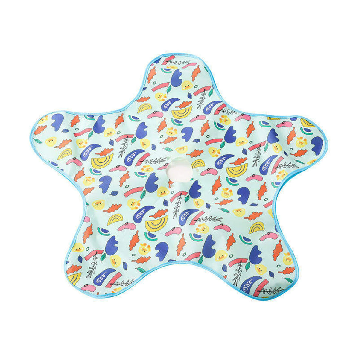 Star-Shaped Cat Hunting Mat with Rotating Feather Wand