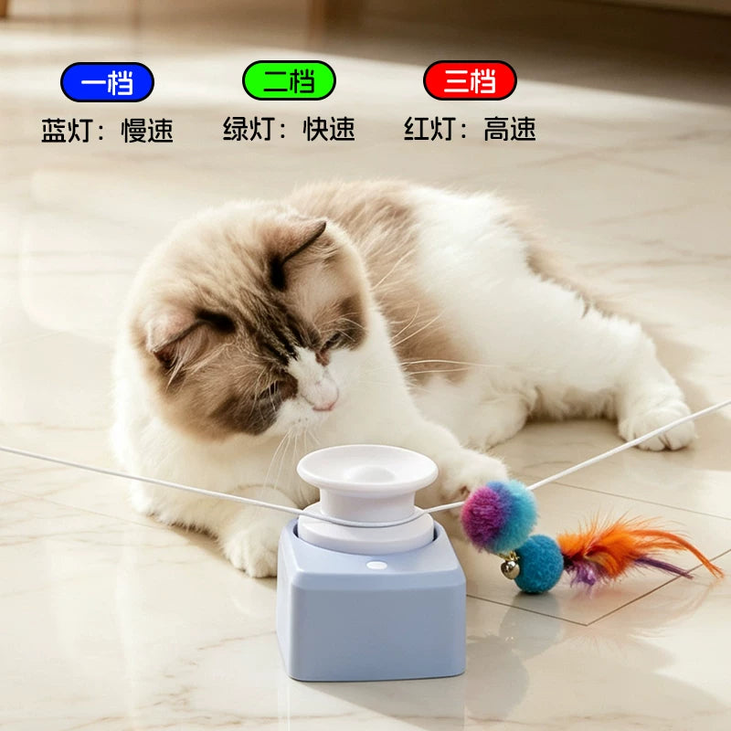 Automatic Cat Chaser Toy with Suction Cup Units