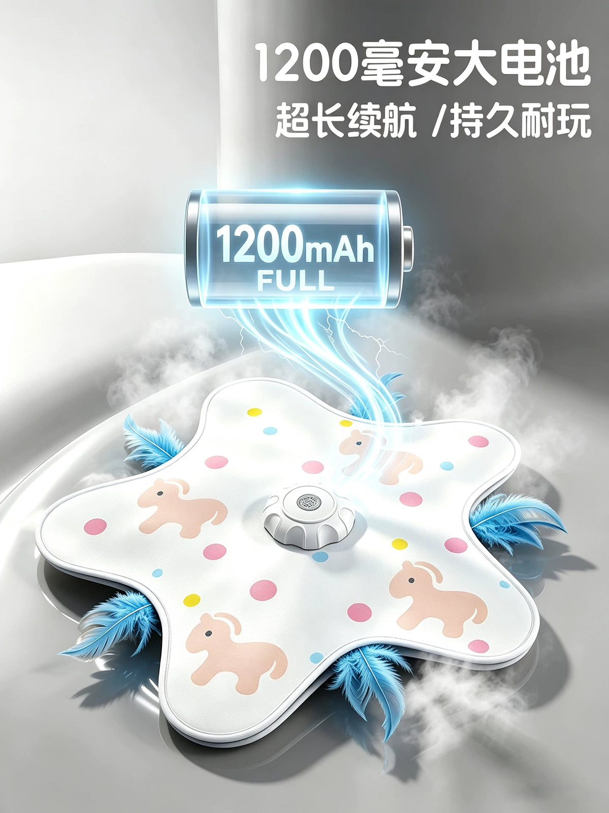 Motor unit with 1200 mAh battery on the hunting mat