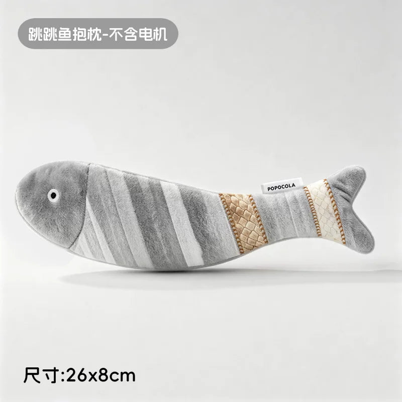 Electric Flopping Fish Cat Toy with Catnip