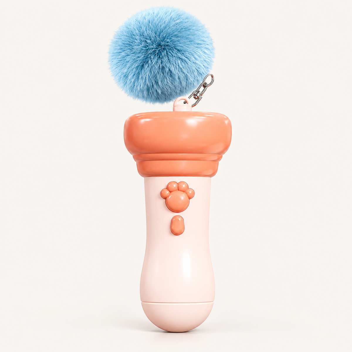 Electric Cat Fishing Toy with Launching Pom-Pom